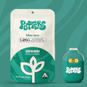 Potters 1.25G AIO Blue Razz Live Resin Disposable