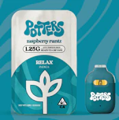 Potters 1.25G AIO Raspberry Runtz Live Resin Disposable