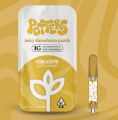 Potters 1G Juicy Strawberry Patch Live Resin Cartridge