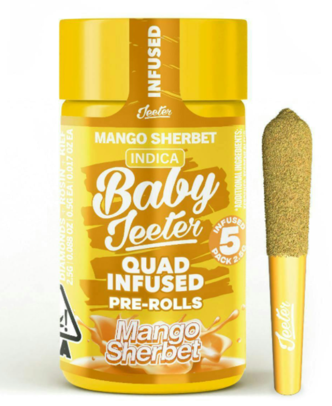 Jeeter: Baby Jeeter - Mango Sherbet - X 5