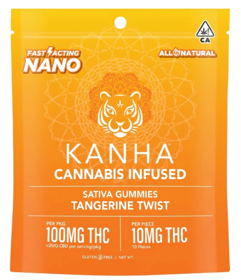 KANHA - Kanha - NANO - Tangerine Twist - Gummies - 10pk - 100mg Main Image