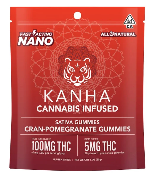 KANHA - Kanha - NANO - Cran Pomegranate - Gummies - 20pk - 100mg Main Image