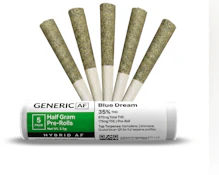 Generic AF  | Blue Dream-  Hybrid AF | 0.5g Ea. | 5-PK Pre-rolls 