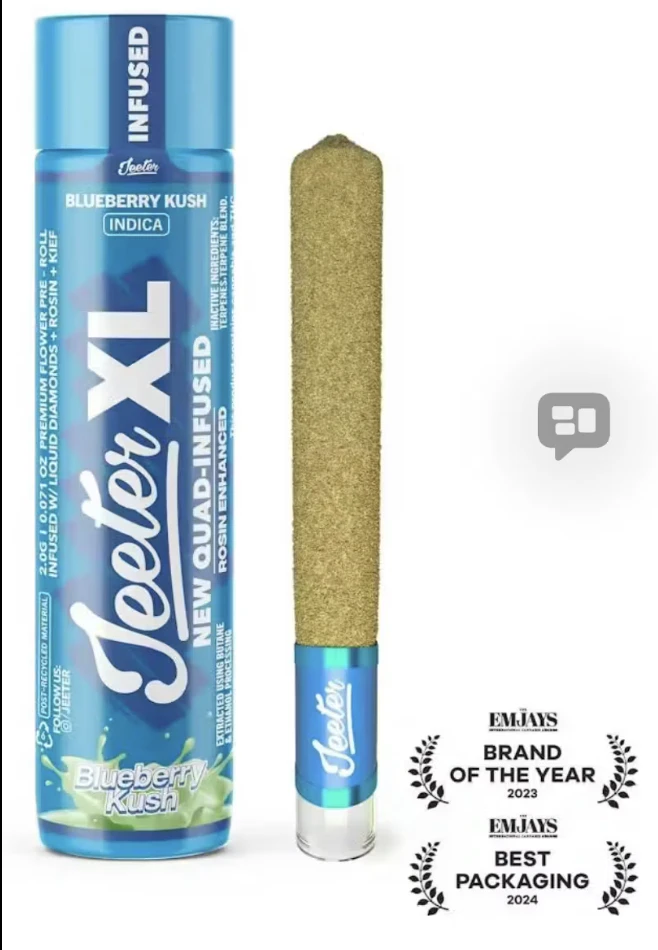 Jeeter - 2g Jeeter XL Infused Preroll - Blueberry Kush 39% Main Image