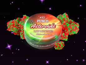 Punch Edibles & Extracts - Punch Edibles - 100mg Solventless Hash Asteroids - Watermelon Nova Main Image