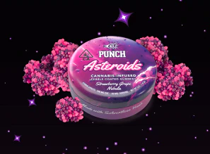 Punch Edibles & Extracts - Punch Edibles - 100mg Solventless Hash Asteroids - Strawberry Grape Nebula Main Image