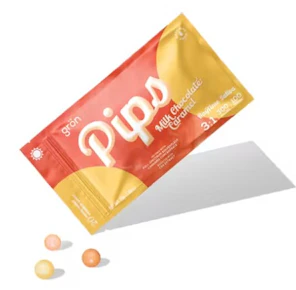 Pips | Edibles | Chocolates | Infused - Milk Chocolate Caramel - 3:1 CBG;THC - 20 PCS