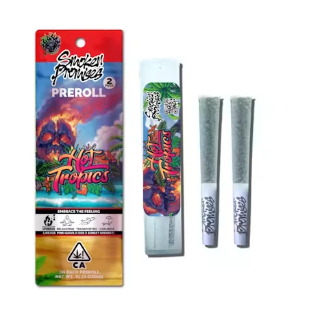 Smoken Promises - [Smoken Promises] Preroll 2 Pack - 1g - Hot Tropics (I/H) Main Image