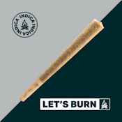 Let's Burn CT Kush Cake 1g Pre-roll 0095