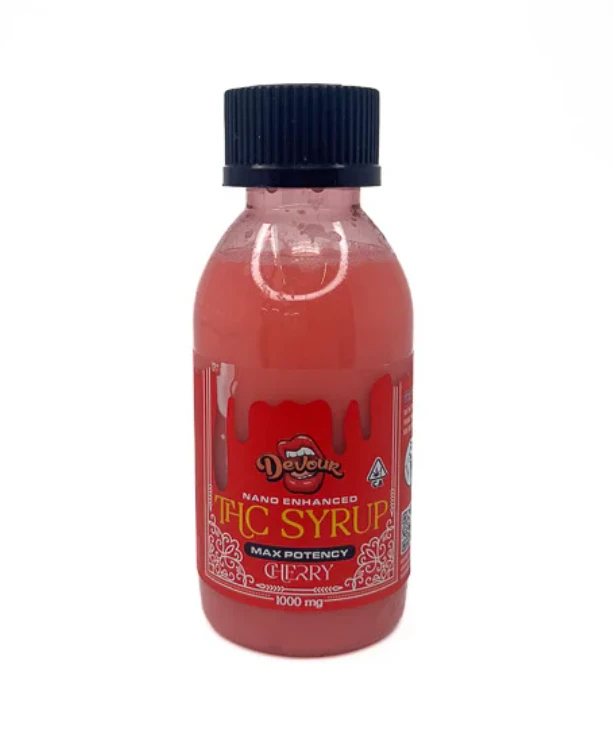 Devour - Cherry - 1000mg Nano Enhanced THC Syrup (Devour) Main Image