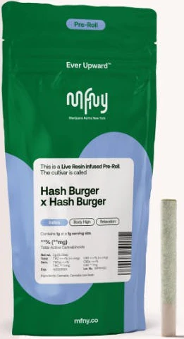 MFNY - MFNY - Hash Burger x Hash Burger - 0.75g Live Resin Infused Preroll Main Image