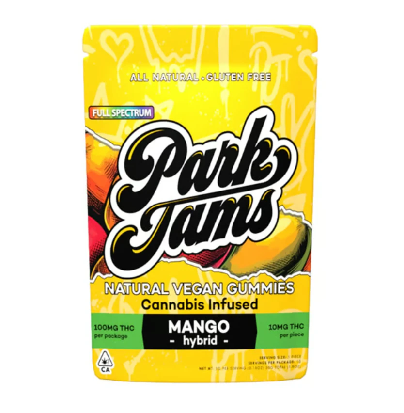 Park Jams - Mango - 100mg Full Spectrum Cannabis Infused Gummies (Park Jam) Main Image