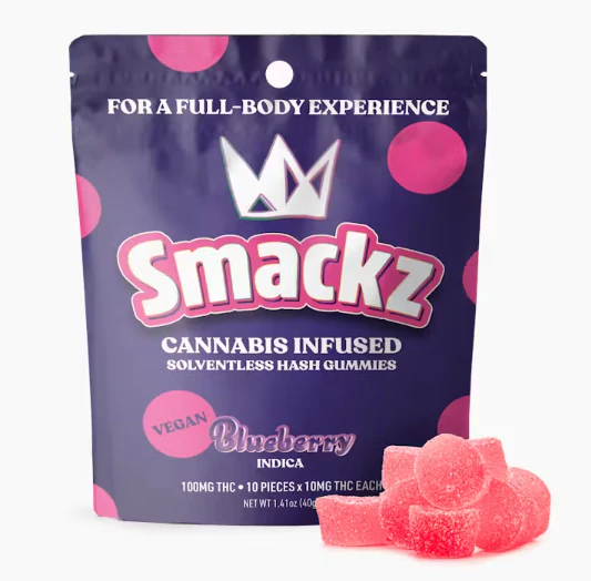 West Coast Cure - Blueberry Flavored Solventless Gummies - 10x 10mg/gummy Main Image