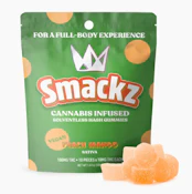Peach Mango Flavored Solventless Gummies - 10x 10mg/gummy