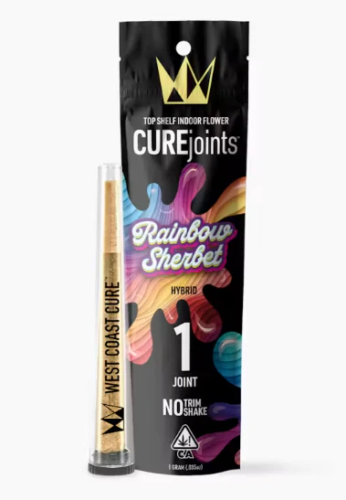 West Coast Cure - Rainbow Sherbet - Top Shelf CUREjoint 1g Main Image