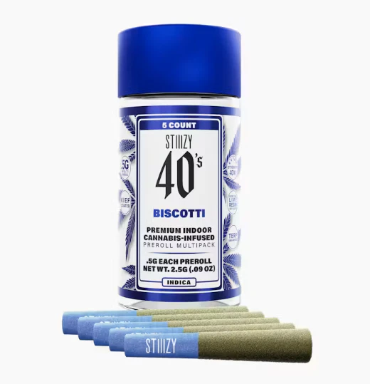 STIIIZY - Stiiizy BISCOTTI - .5G 40's Infused Preroll Pack Main Image
