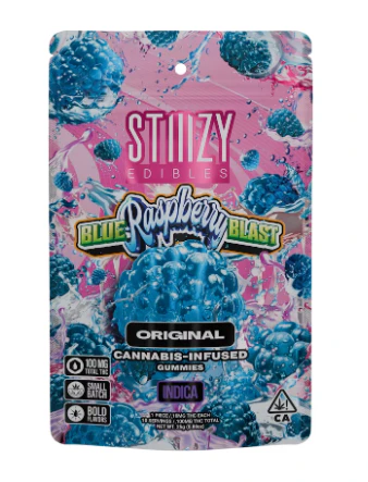 STIIIZY - Stiiizy BLUE RASPBERRY BLAST - Gummies 100mg THC Edibles Main Image
