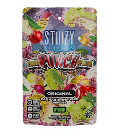 STIIIZY - Stiiizy FRUIT PUNCH SPLASH - Gummies 100mg THC Edibles Main Image