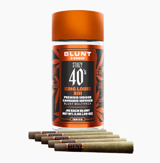 STIIIZY - Stiiizy KING LOUIS XIII - .5G 40's Infused Mini Blunt 5 Pack Main Image