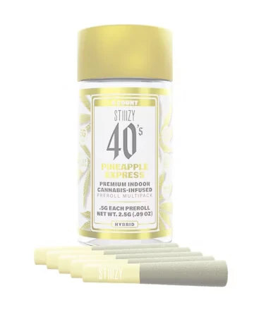 STIIIZY - Stiiizy PINEAPPLE EXPRESS - .5G 40's Infused Preroll 5 Pack Main Image