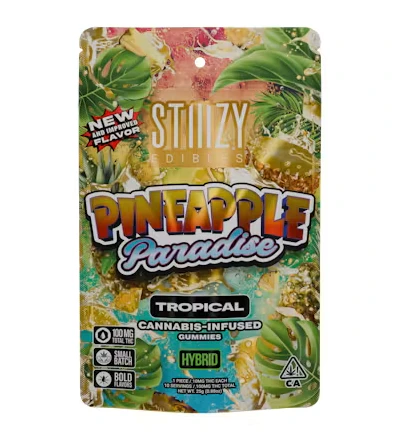 STIIIZY - Stiiizy PINEAPPLE PARADISE - Gummies 100mg THC Edibles Main Image