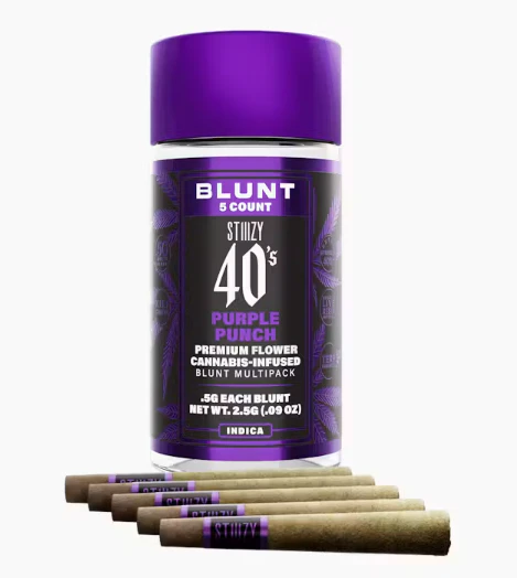 STIIIZY - Stiiizy PURPLE PUNCH - .5G 40's Infused Mini Blunt 5 Pack Main Image