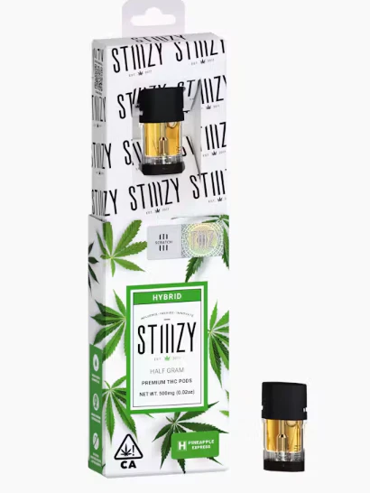 STIIIZY - Vape Cartridge - PINEAPPLE EXPRESS .5G Original THC Pod - STIIIZY Main Image