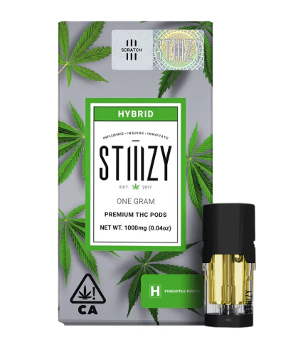 STIIIZY - Vape Cartridge - PINEAPPLE RUNTZ 1G Original THC Pod - STIIIZY Main Image