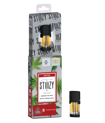 STIIIZY - Vape Cartridge - STRAWBERRY COUGH 1G Original THC Pod - STIIIZY Main Image