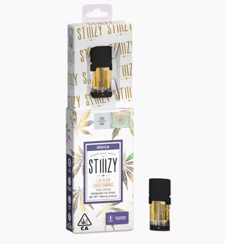 STIIIZY - Vape Cartridge - STRAWBERRY SHORTCAKE 1G Live Resin Liquid Diamonds Pod Main Image