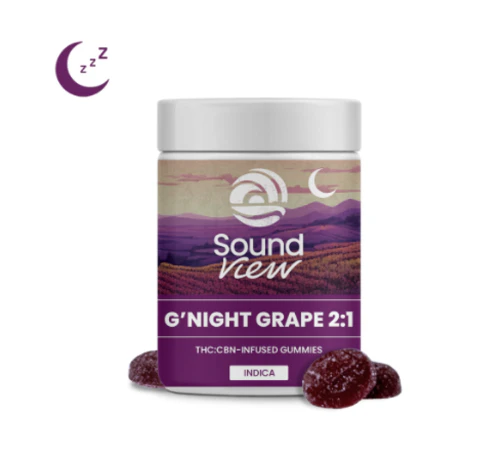 SoundView - G'Night Grape 2:1 CBN Gummies T94.6mg C53mg I 00304 Main Image