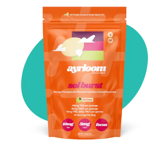 ayrloom - Ayrloom | Edibles | Sol Burst | 10-peices 10mg THC/5mg THCV Main Image