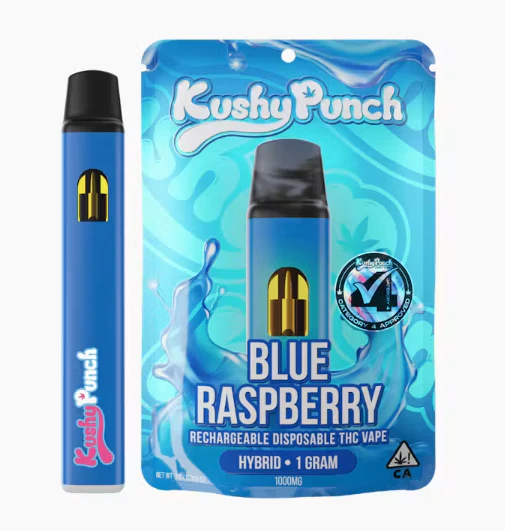 Kushy Punch - 1G Kushy Punch Vape - Blue Raspberry Main Image