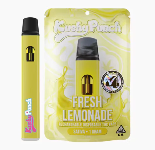Kushy Punch - 1G Kushy Punch Vape - Fresh Lemonade Main Image