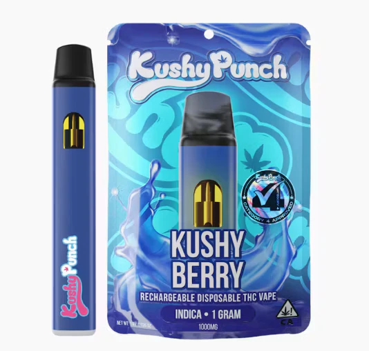Kushy Punch - 1G Kushy Punch Vape All-In-One- Kushy Berry Main Image