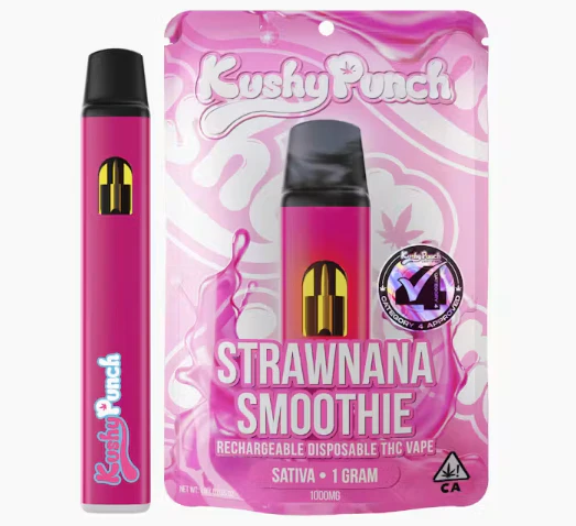 Kushy Punch - 1G Kushy Punch Vape All-In-One- Strawnana Smoothie Main Image