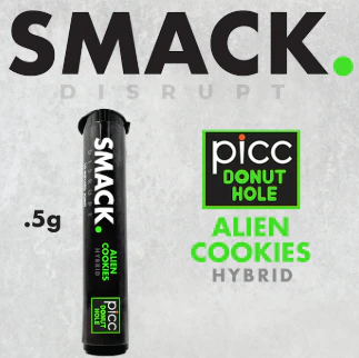 SMACK - SMACK. - Live Resin Infused - Alien Cookies - .5g - Preroll Main Image