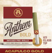 Anthem - Glass Tip Infused - Acapulco Gold - Pre-Roll Pack 2.5g (0.5g ea | 5-pack)