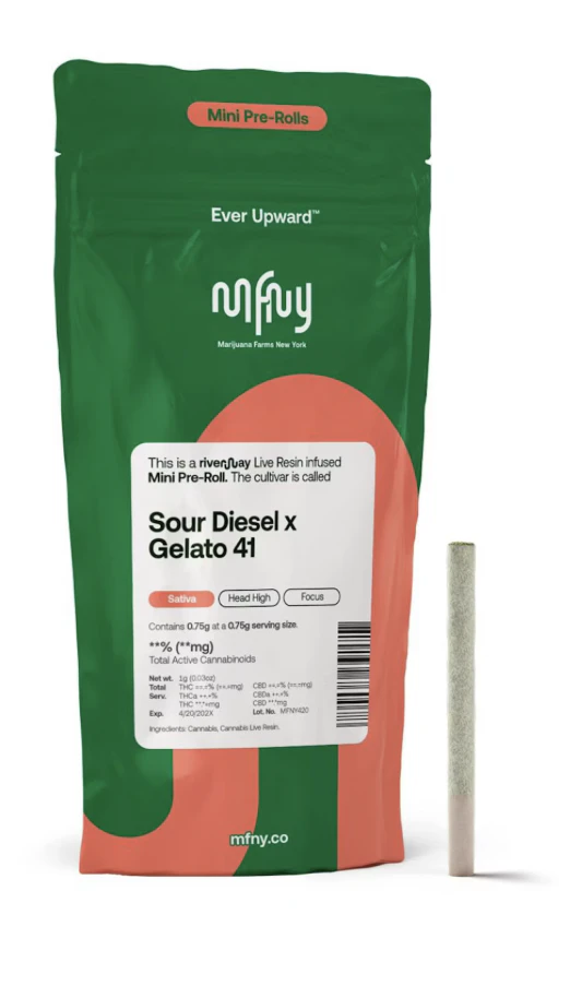 MFNY - MFNY | Sour Diesel x Gelato 41 | Infused Pre Roll | .75g Main Image