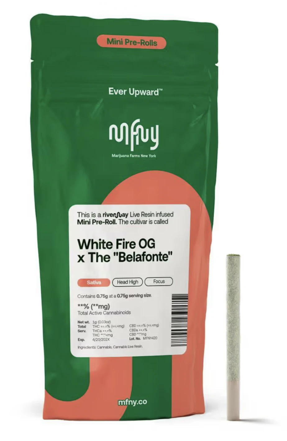 MFNY - MFNY | White Fire Og x The Belafonte | Infused Pre Roll | .75g Main Image