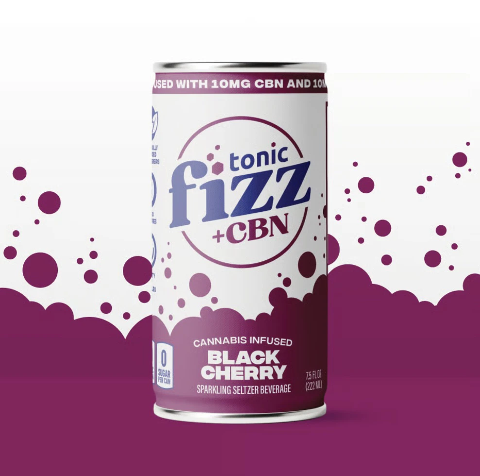 Tonic - Tonic Fizz | 7.5oz Beverage | Black Cherry + CBN | 10mg Main Image