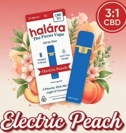 Halara - HALARA | ELECTRIC PEACH 1:3 - AIO | CARTRIDGE | 1G Main Image