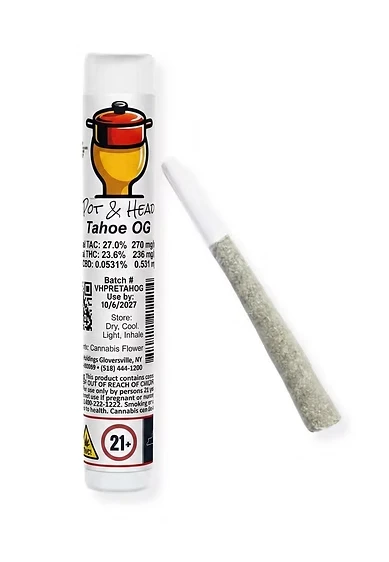 Pot & Head - Tahoe OG 1g Preroll - Indica Dominant | Pot & Head Main Image