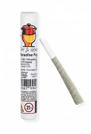 Pot & Head - Paradise Fog 1g Preroll - Hybrid | Pot & Head Main Image
