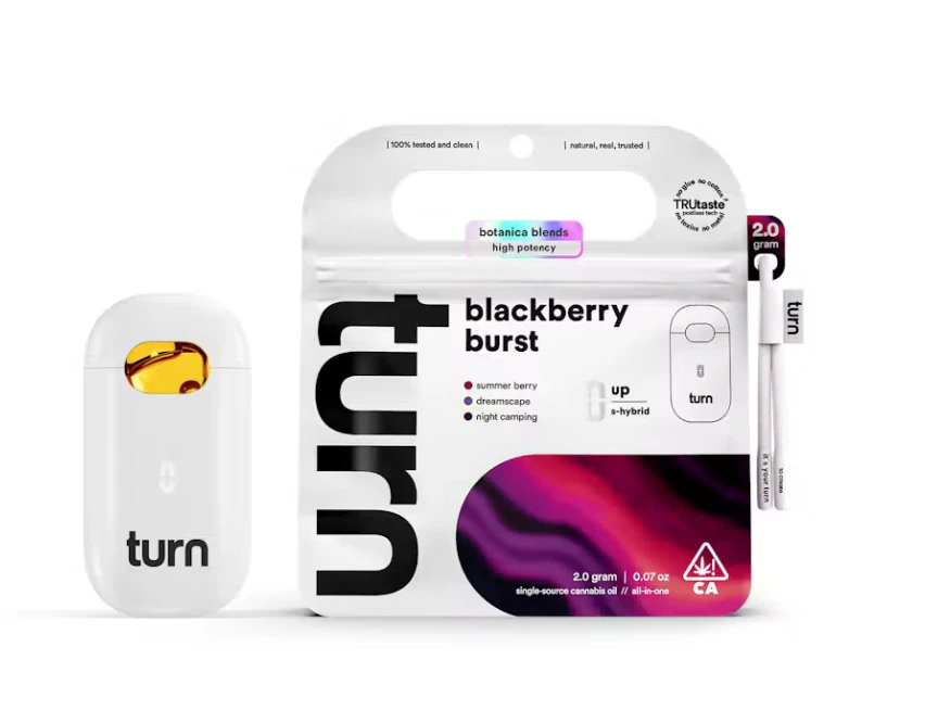 turn - Blackberry Burst - 2g Botanica Blends Disposable (Turn) Main Image