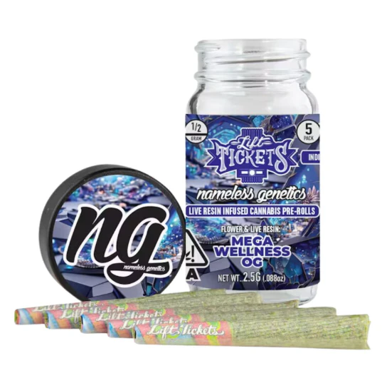 NAMELESS - NAMELESS | MEGA DIESEL - 5PK INFUSED | PREROLL | 5G Main Image