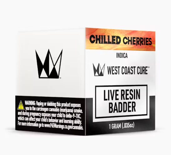 West Coast Cure - Chilled Cherries - 1g Live Resin Badder (West Coast Cure) Main Image