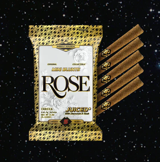 SLUGGERS HIT - Rose - 5pk Diamonds & Hash Infused Mini Blunts (Sluggers) Main Image