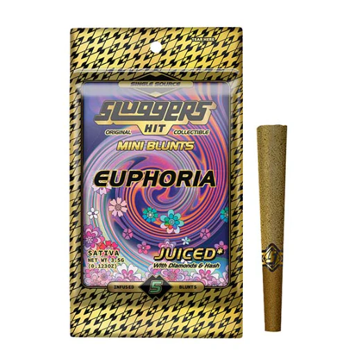 SLUGGERS HIT - Euphoria - 5pk Diamonds & Hash Infused Mini Blunts (Sluggers) Main Image