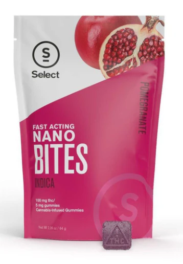 Select - Pomegranate Fast Acting Nano Gummies 20 Pack - 5MG (100MG) Main Image